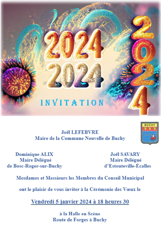 Invitation voeux 2024