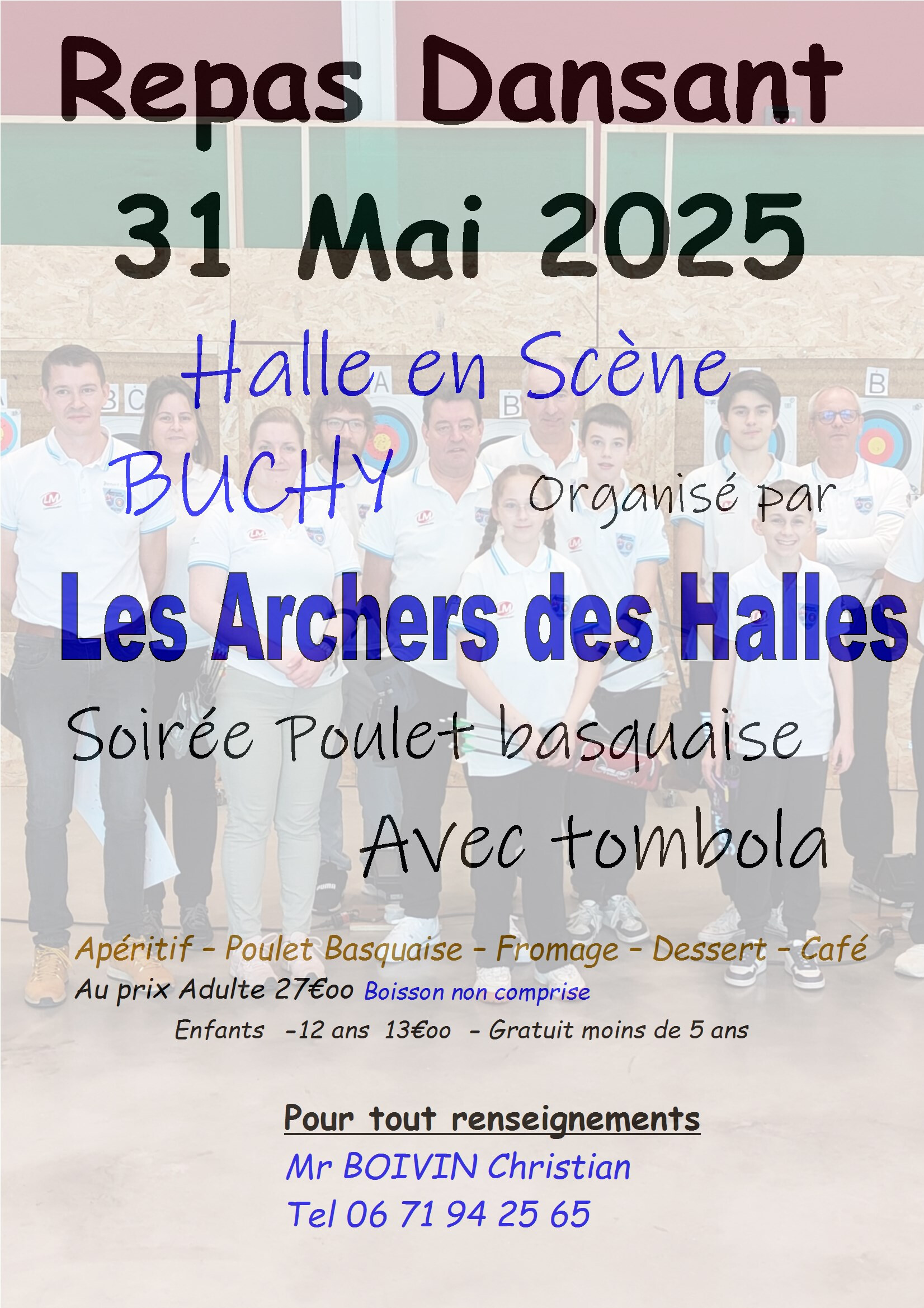REPAS DANSANT DES ARCHERS DES HALLES