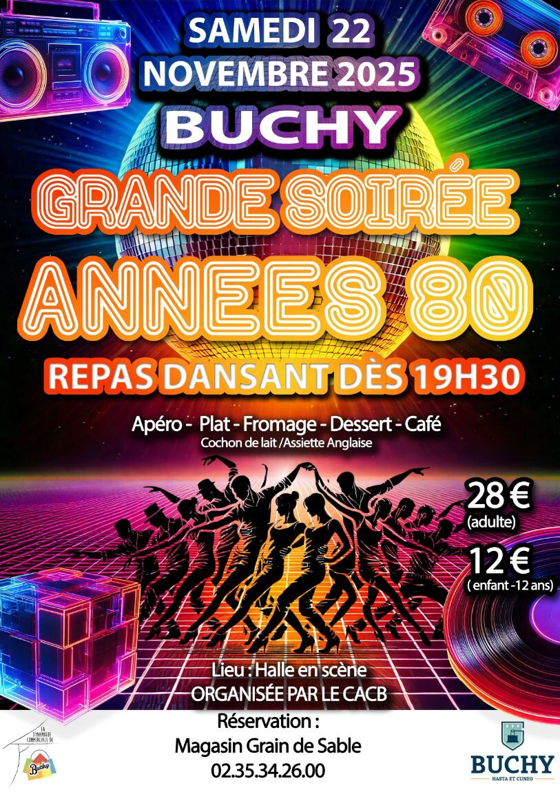 COMPLET – SOIRÉE CACB ANNÉES 80