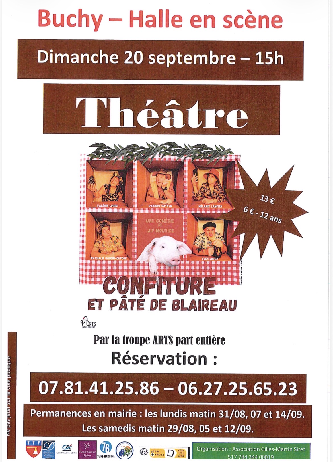 Théâtre « Confiture et pâté de blaireau »