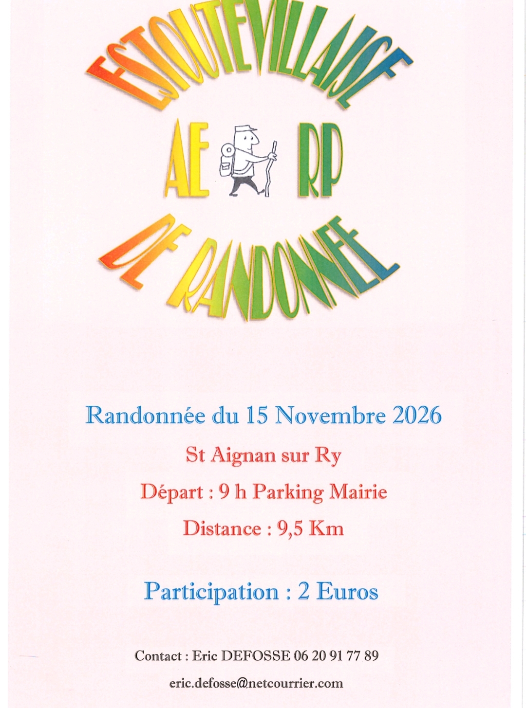 Randonnée AERP – dimanche 15 novembre